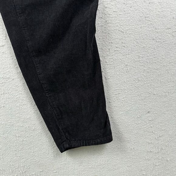 Free‎ People Overalls Women’s Small Black Corduroy Pleated Pockets Tie Strap - Picture 3 of 16